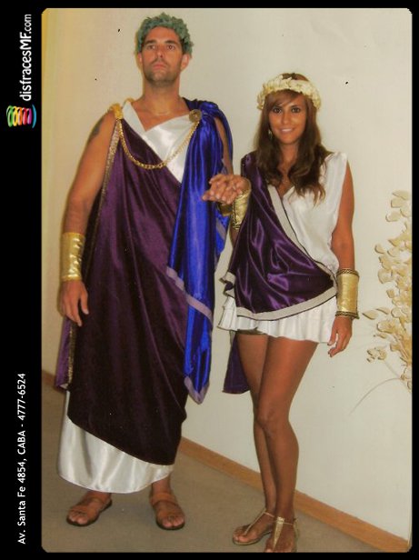 1036 Disfraz de Romanos Disfraces para Parejas DisfracesMF