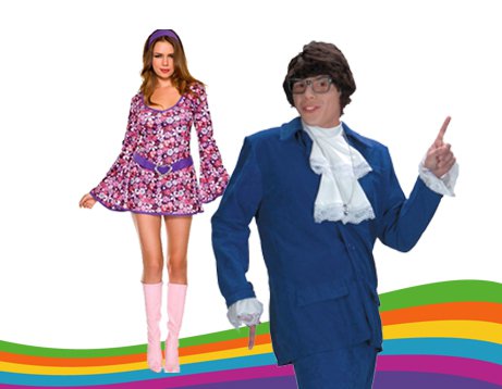 Disfraz de Austin Powers y Chica Disco