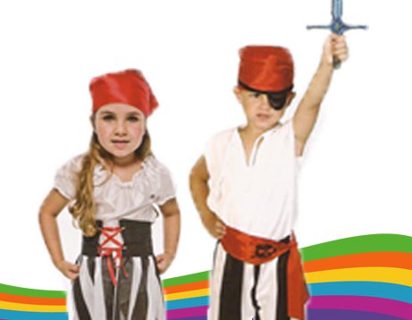 Disfraz infantil de piratas