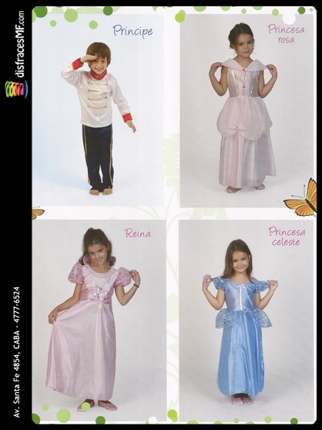 1183 Disfraces de Princesas y Principe Disfraces Infantiles DisfracesMF