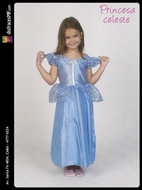 1183 Disfraces de Princesas y Principe Disfraces Infantiles DisfracesMF princesa celeste1