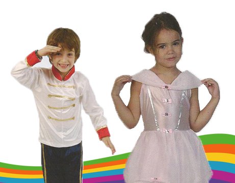 Disfraz infantil de Princesas y Príncipe
