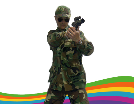 Disfraz de Militar de camuflaje para hombre