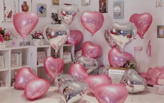 Globos con helio 6 Decoración con globos de amor