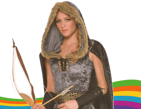 2521 Disfraz de Arquera Medieval Disfraces para Mujer DisfracesMF