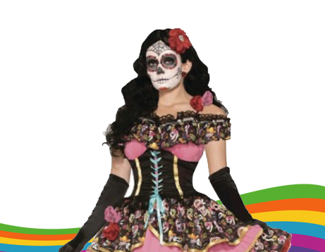 2525 Disfraz de Catrina Dia de los Muertos Disfraces para Mujeres DisfracesMF