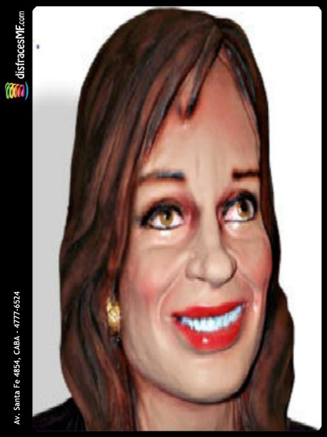 Máscara de Cristina Kirchner