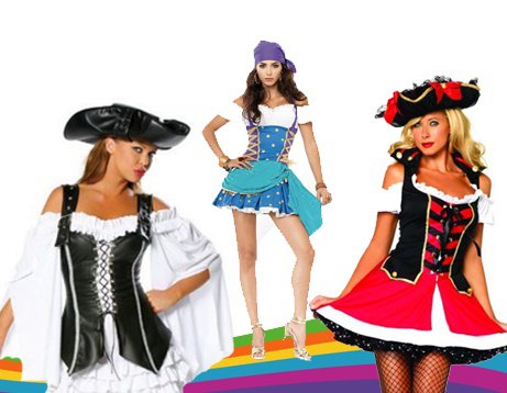 Disfraz Grupal de Mujeres Corsarias Piratas
