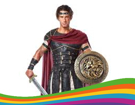 Disfraz de gladiador con escudo disfraces para hombres disfraces de epoca uniformes oficios DisfracesMF