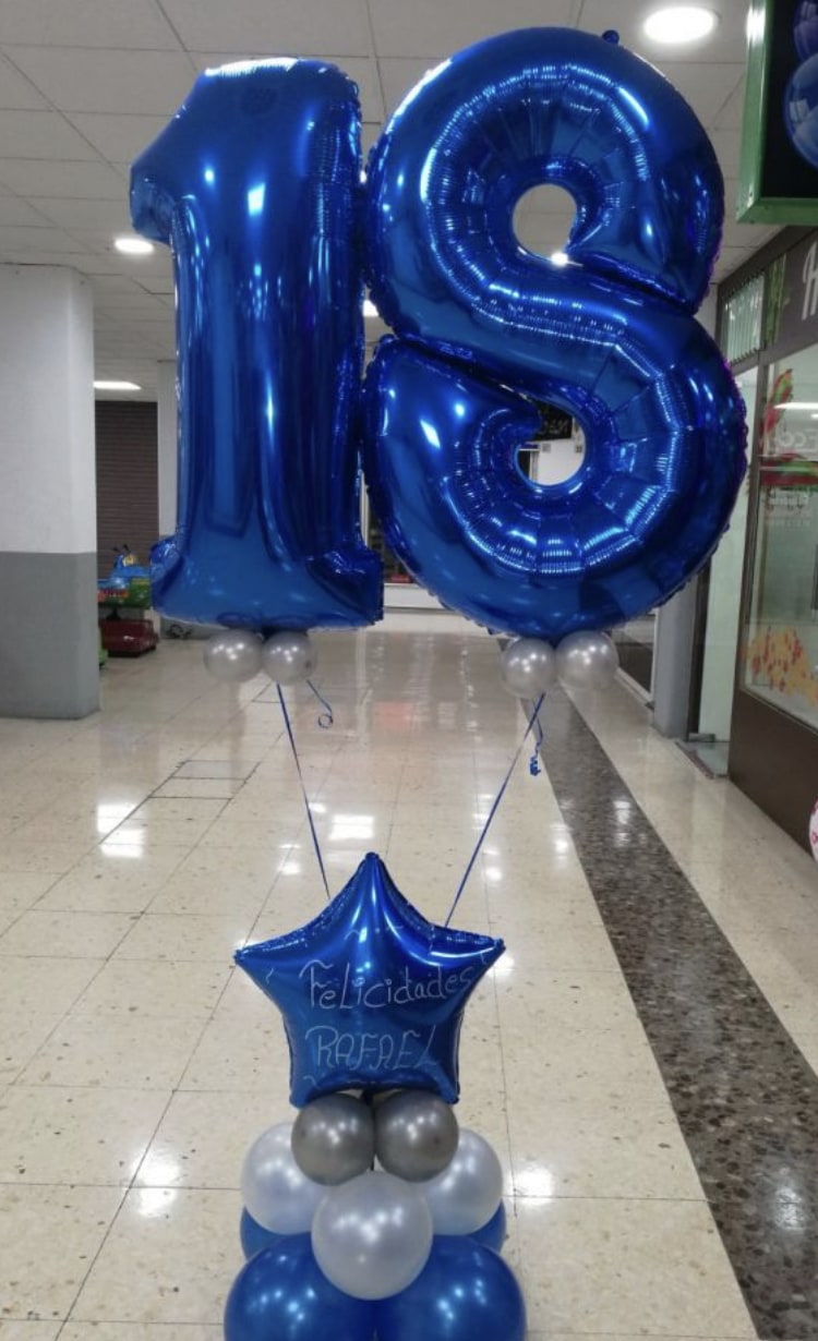 Globos con helio para cumpleaños
