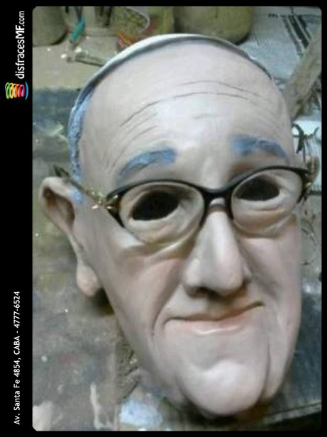 Máscara de papa Francisco