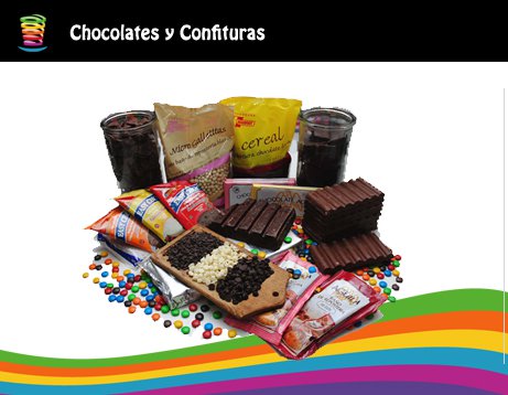 Variedad de Chocolates y Confituras