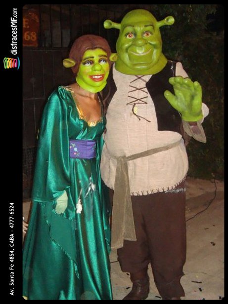 disfraces de Fiona y Shrek disfraces de parejas DisfracesMF