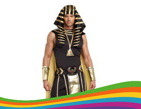Disfraz de faraón egipcio con capa