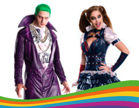 Disfraces de Joker y Harley Quinn para parejas